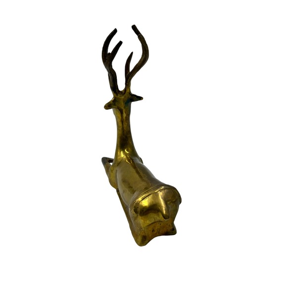 Vintage brass deer - Picture 3 of 5